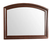 Bedroom Mirror Arched Wood Frame Classic Cappuccino - Furniture Home Direct