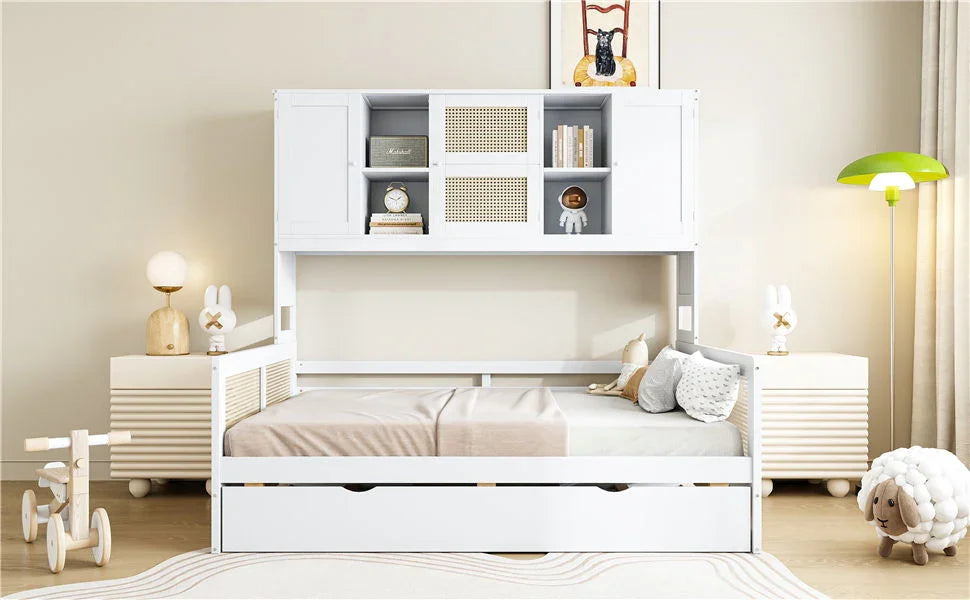 Daybed And All In One Cabinet And Shelf - Furniture Home Direct