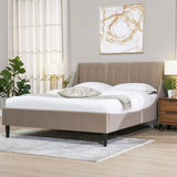 Aspen - Vertical Tufted Modern Headboard Platform Bed Set - Furniture Home Direct
