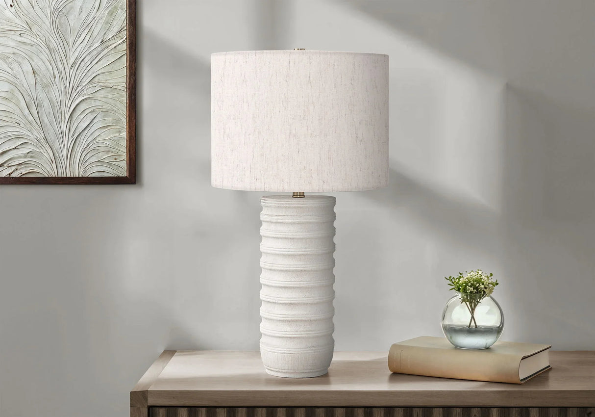 Table Lamp, Lighting, Resin, Transitional - Cream - Furniture Home Direct