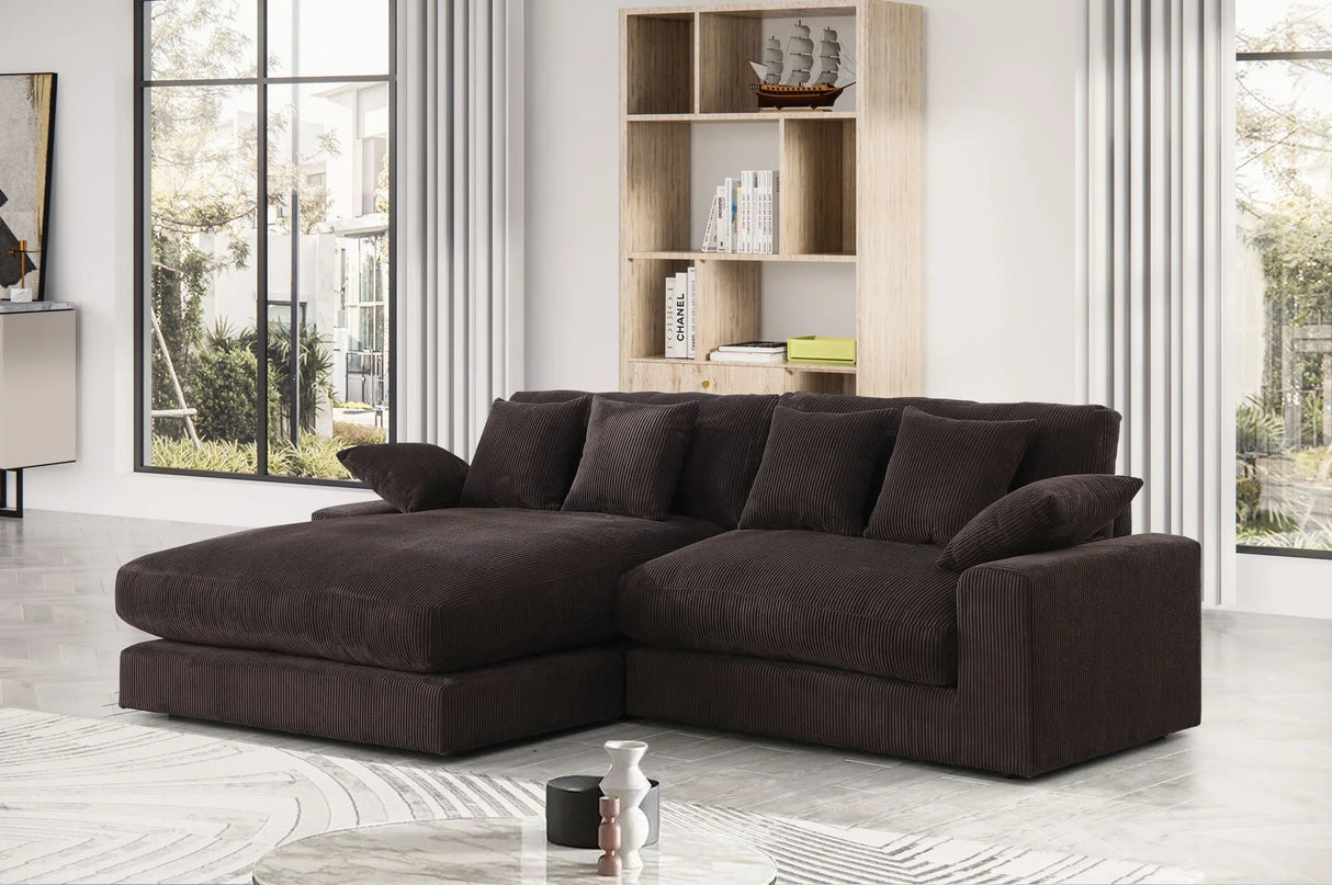 Mystic - Reversible Sectional Sofa Chaise - Furniture Home Direct
