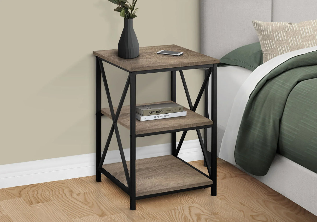 3 Tier Accent Table, Side Marble Look Contemporary & Modern - Furniture Home Direct