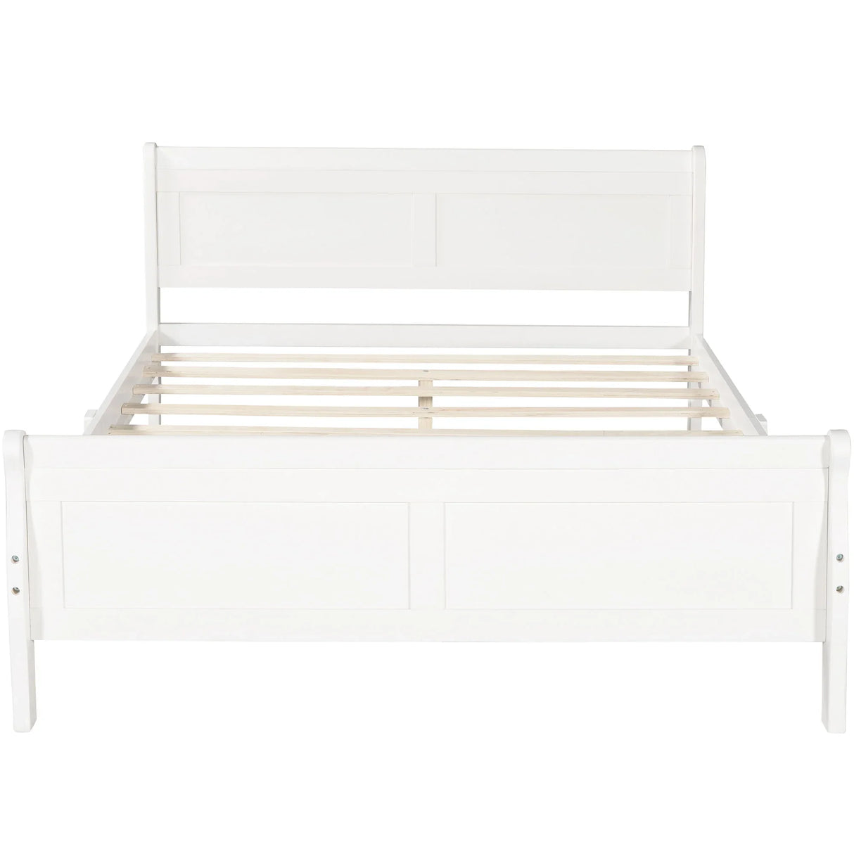 Platform Bed Frame Mattress Foundation Sleigh Bed With Headboard / Footboard / Wood Slat Suppor - Furniture Home Direct