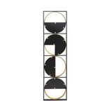 Eclectic Styling Metal Beaded Wall Mirror With Contemporary Design For Bedroom, Liveroom & Entryway - Furniture Home Direct