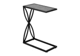 End Table With Faux Stone Table top - Gray - Furniture Home Direct