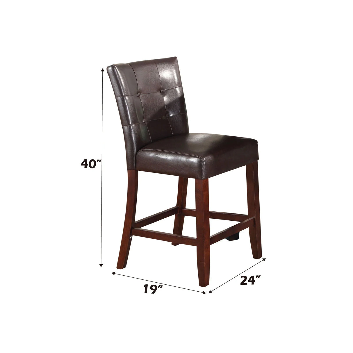 Britney - Counter Height Chair (Set of 2) - Espresso - Furniture Home Direct
