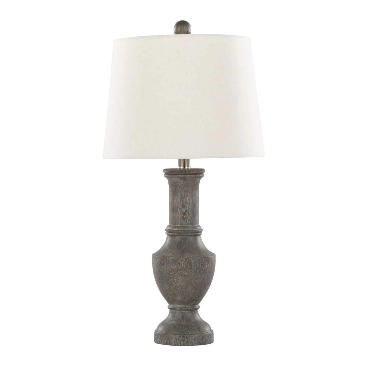 Chateau - Contemporary Table Lamp (Set of 2) - Acid Griffin / Nickel / White - Furniture Home Direct