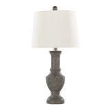 Chateau - Contemporary Table Lamp (Set of 2) - Acid Griffin / Nickel / White - Furniture Home Direct