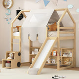 Loft Bed With House Shaped Frame And Tent - Furniture Home Direct