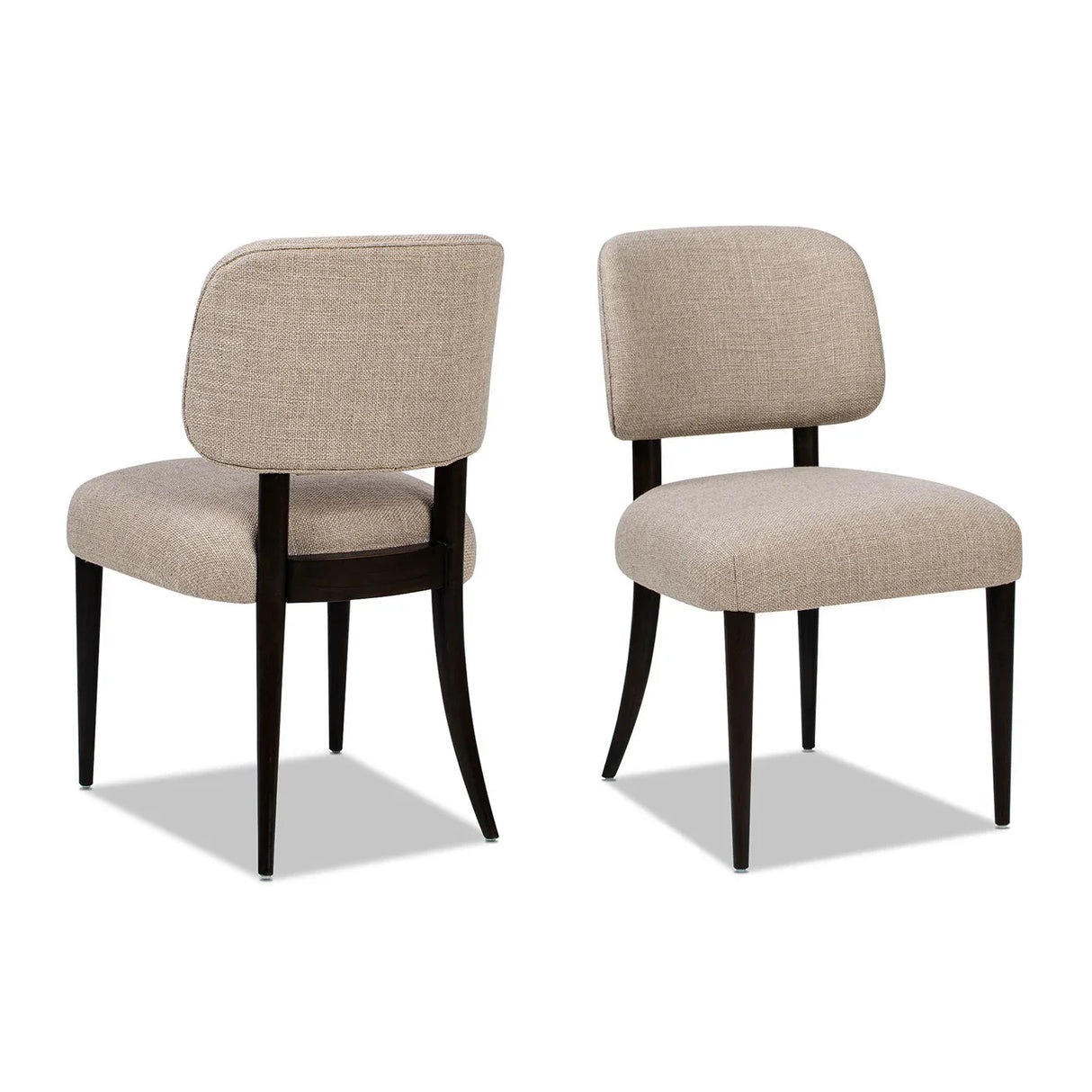 Harriet - Split Back Upholstered Dining Side Chair (Set of 2) - Merino Gray - Furniture Home Direct