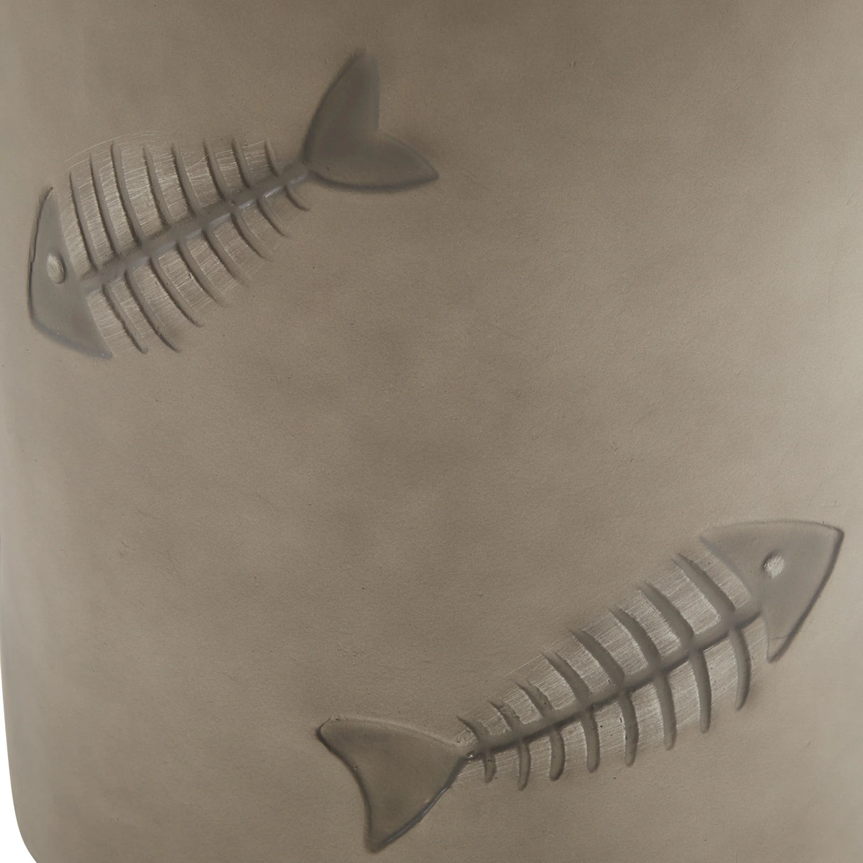 End Table With Fish Pattern Design Magnesium Oxide Gray - Furniture Home Direct