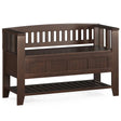 Acadian - Entryway Storage Bench With Shelf - Brown - Furniture Home Direct