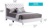 Elegant Transitional Upholstered Bed - Furniture Home Direct