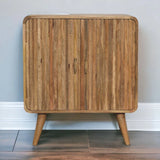 T Bar Ridged Cabinet - Brown - Furniture Home Direct