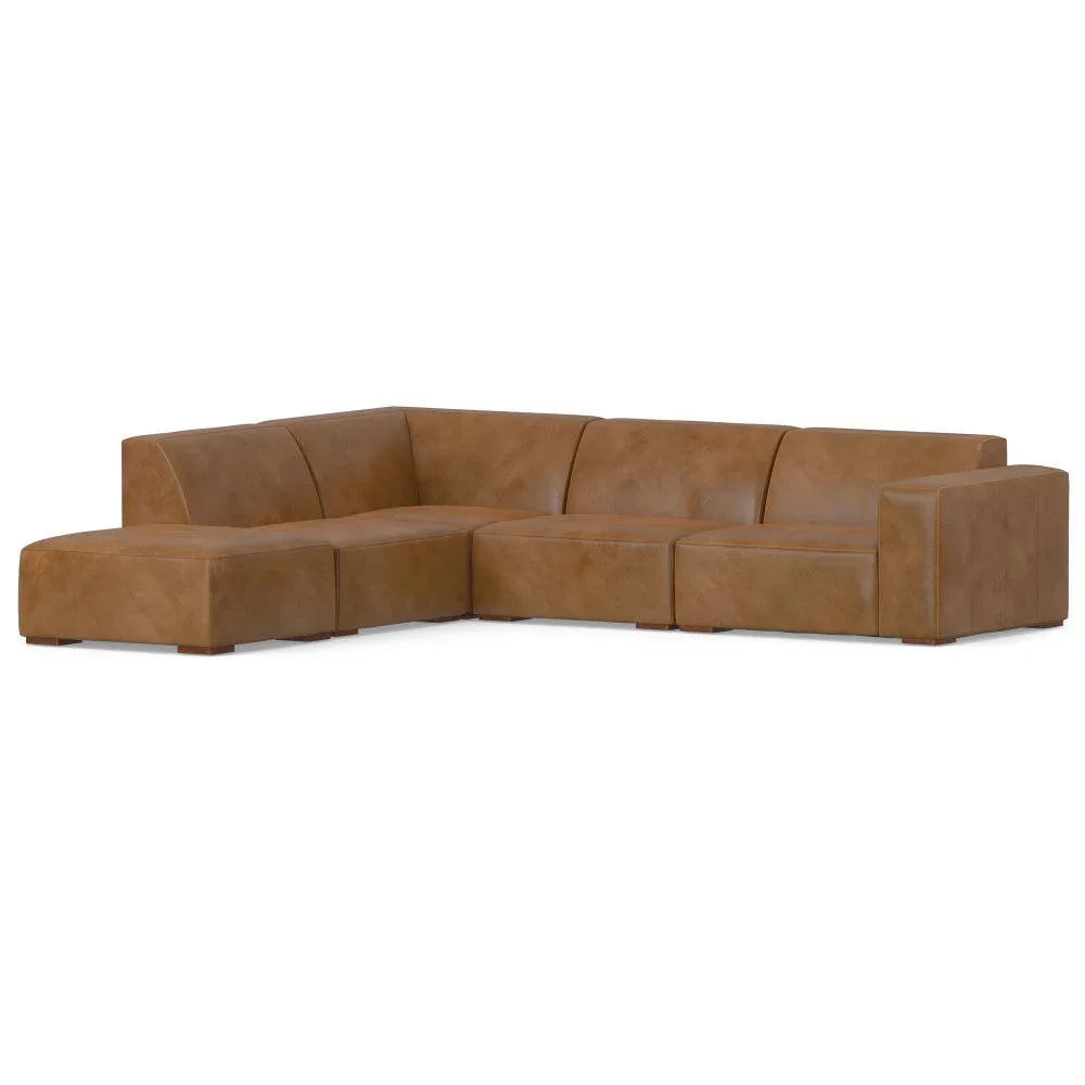 Rex - Handcrafted Sectional Sofa And Ottoman - Furniture Home Direct