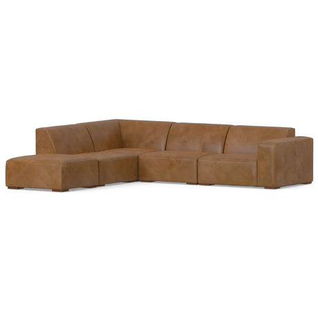 Rex - Handcrafted Sectional Sofa And Ottoman - Furniture Home Direct