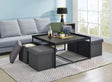 Vinny - Wood Grain Coffee Table Set With Raised Edges - Furniture Home Direct