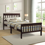 Platform Bed, Mattress Foundation Sleigh Bed With Headboard, Footboard, Slat Support - Furniture Home Direct