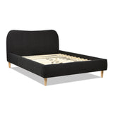 Roman - Curved Headboard Upholstered Platform Bed - Furniture Home Direct