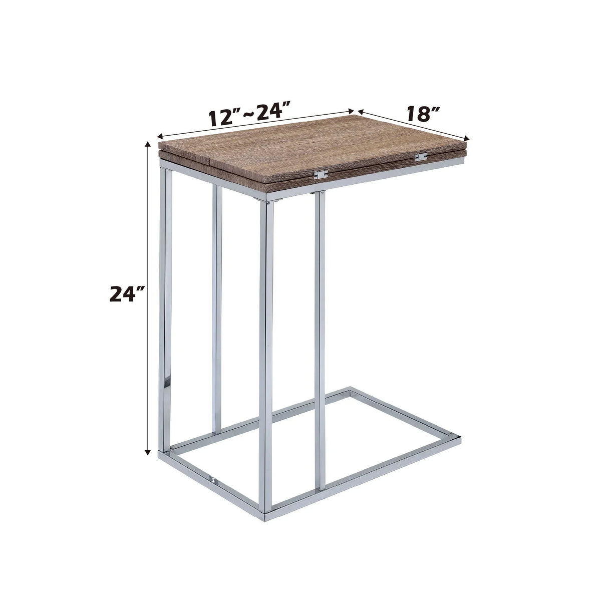 Danson - Weathered Accent Table - Oak - Furniture Home Direct