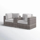 Handcrafted Outdoor Loveseat With Wicker Seating - Furniture Home Direct