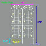 Metal Garden Trellis Rustproof Trellis For Climbing Plant Outdoor Flower Support - Furniture Home Direct