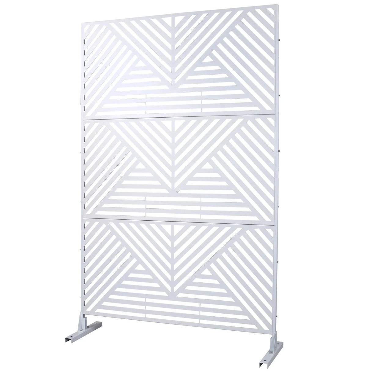 Freestanding Outdoor & Indoor Freestanding Metal Privacy Screen - Furniture Home Direct