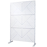 Freestanding Outdoor & Indoor Freestanding Metal Privacy Screen - Furniture Home Direct