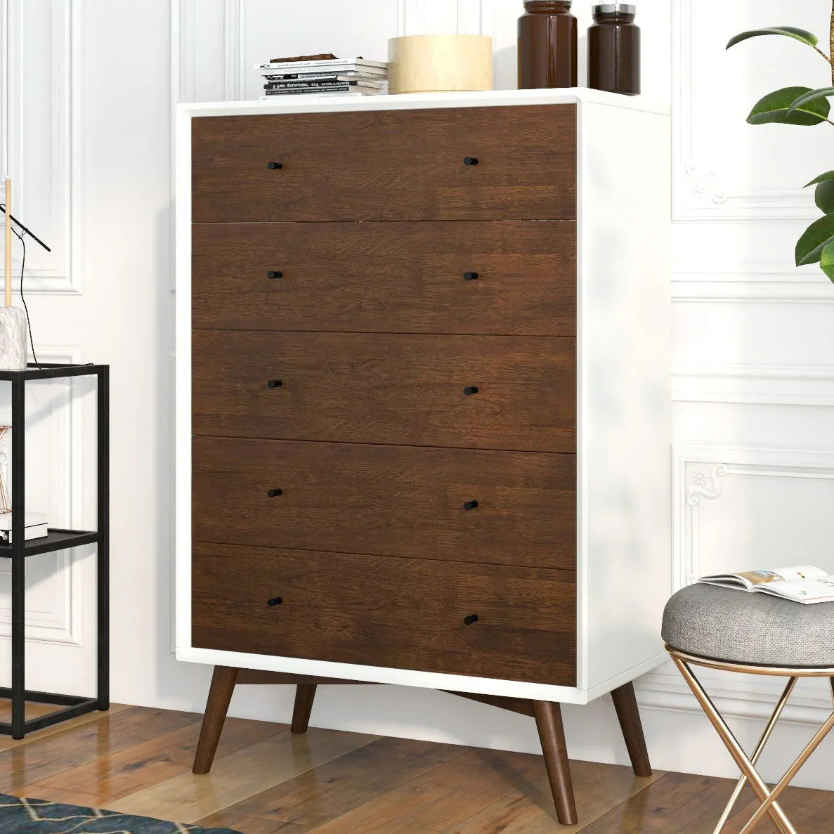 Caroline - Mid-Century, Modern Dresser - Furniture Home Direct