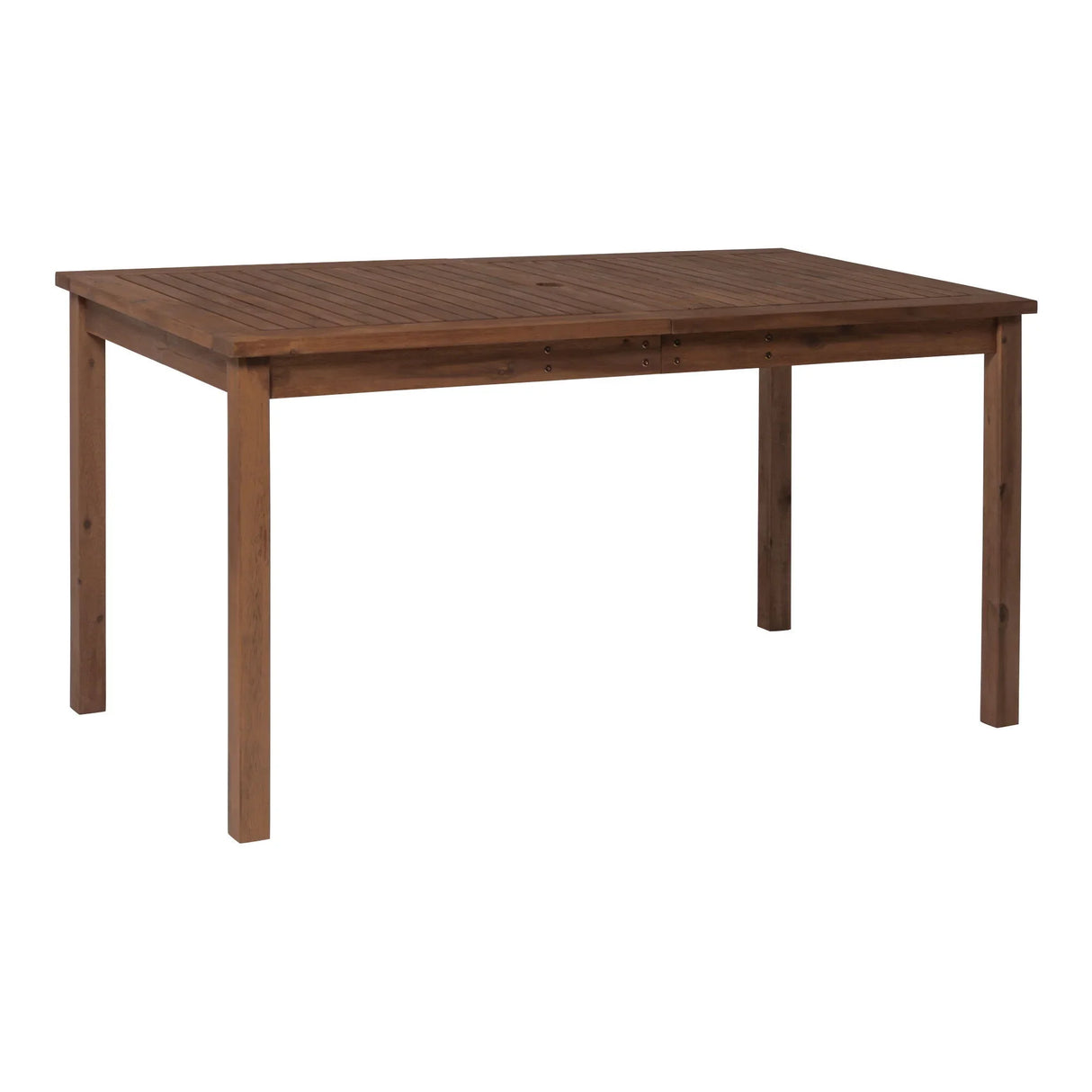 Contemporary Slat Top Acacia Wood Outdoor Dining Table - Furniture Home Direct