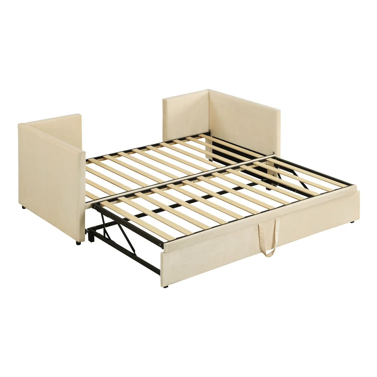 Twin Size Upholstered Daybed With Pop Up Trundle - Furniture Home Direct