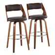 Cecina - Mid-Century Modern Barstool With Swivel (Set of 2) - Furniture Home Direct