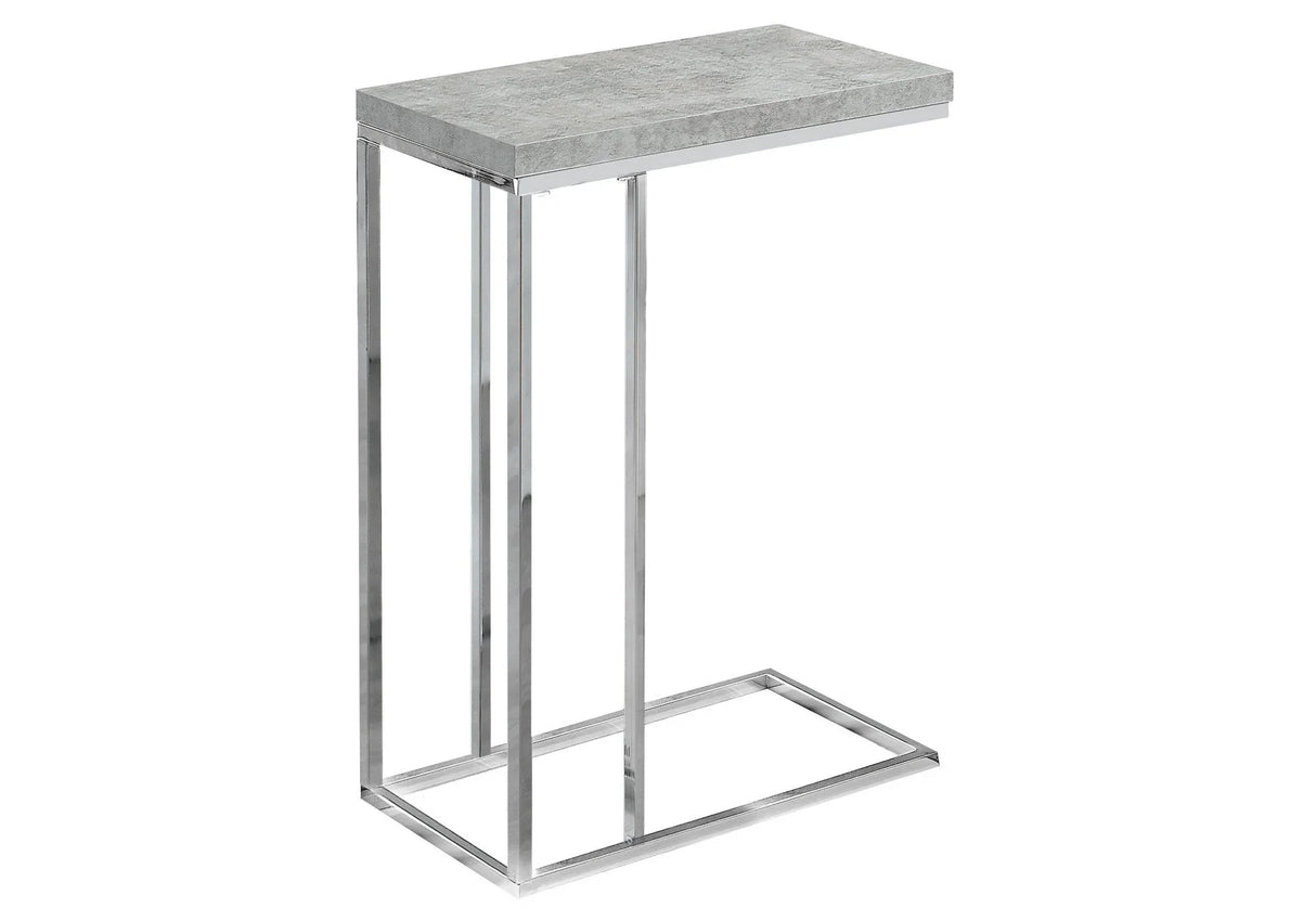 Accent Table, C - Shaped, Tempered Glass, Stylish Design Contemporary & Modern - Furniture Home Direct