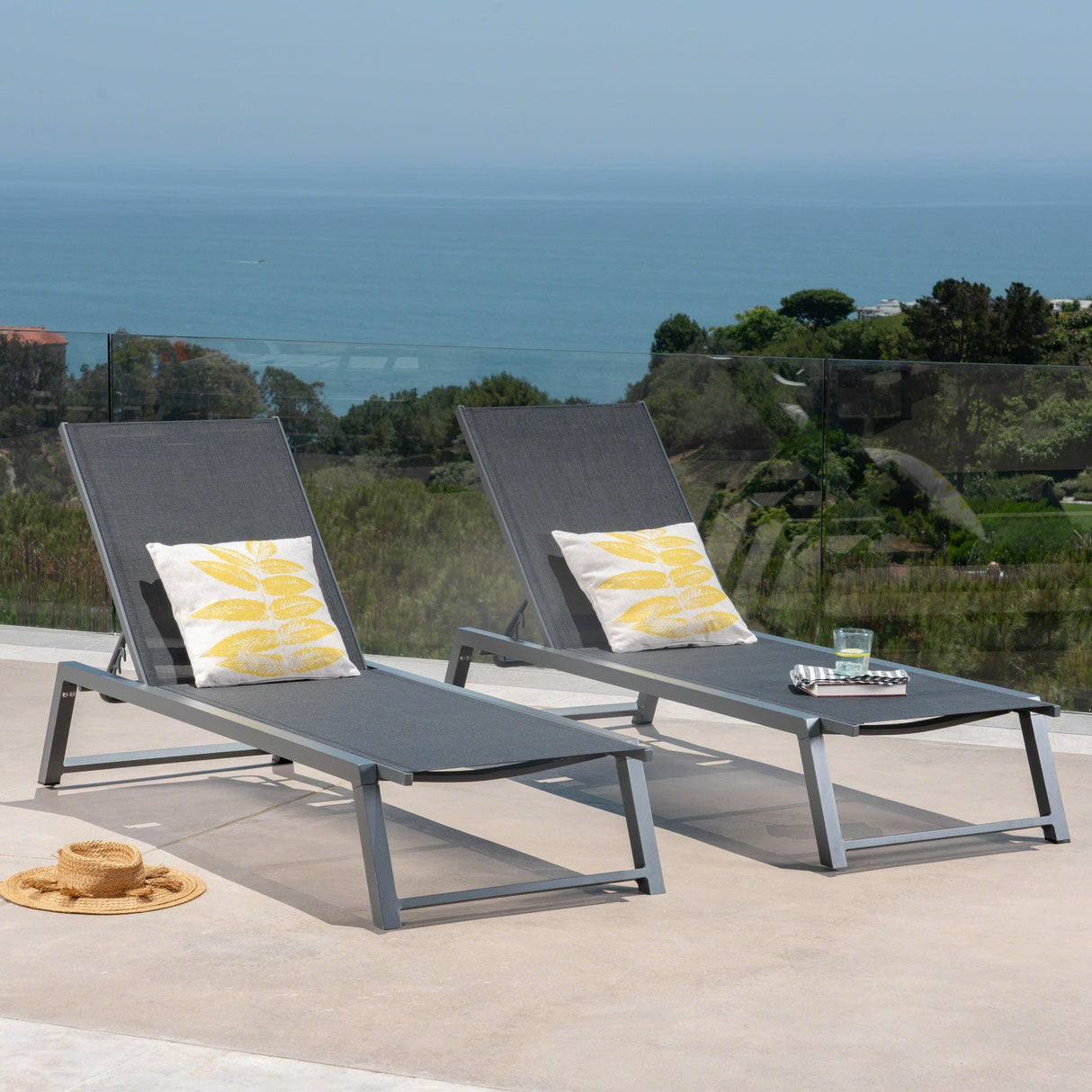 Chaise Lounge Set Of Two - Furniture Home Direct