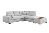 Joshua - 100" Sectional Sofa with Right Facing Chaise and Console Ottoman - Furniture Home Direct