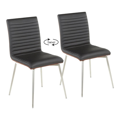 Mason - Contemporary Dining Chair (Set of 2) With Swivel - Furniture Home Direct