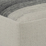 Sabella - Square Woven Outdoor / Indoor Pouf - Gray / White - Furniture Home Direct