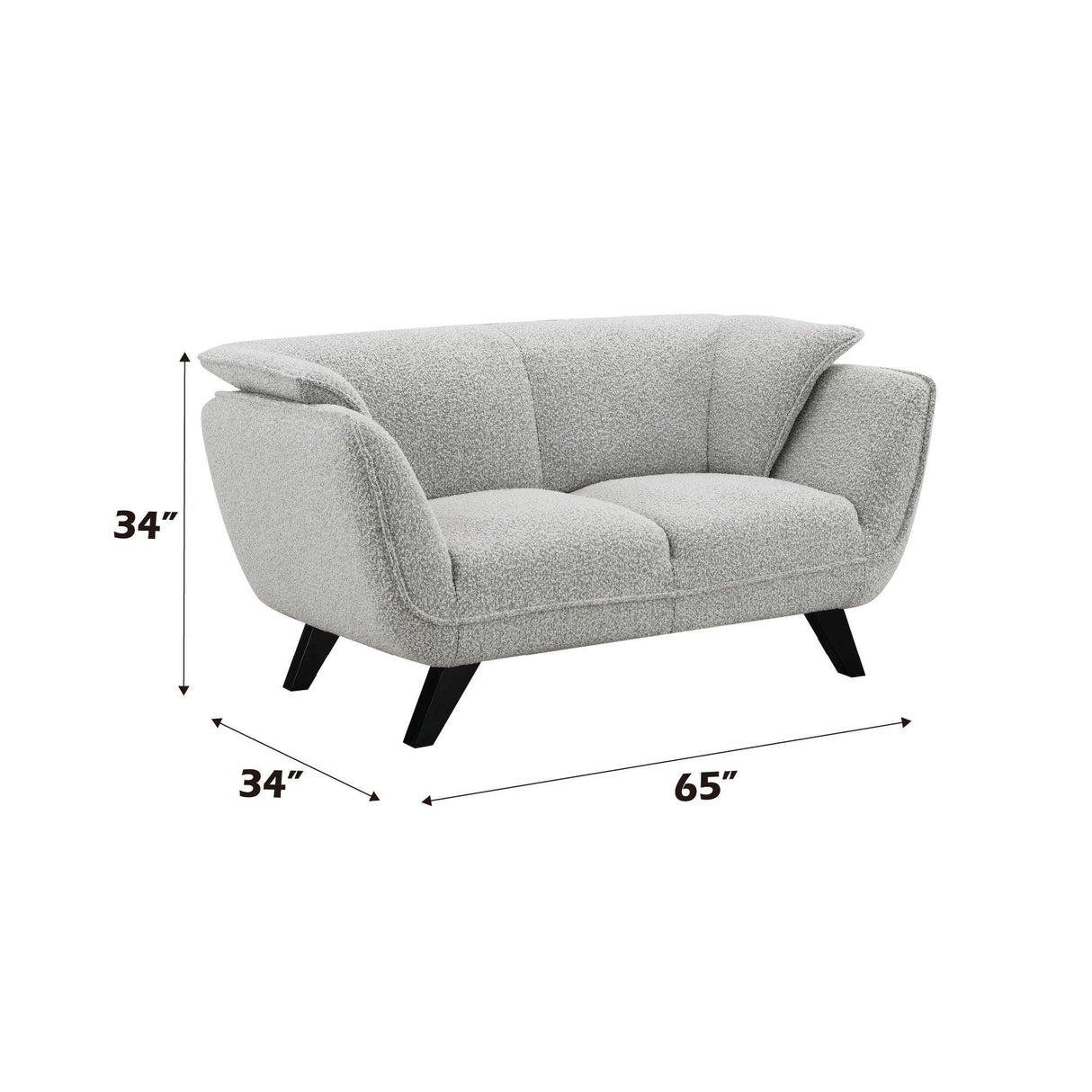 Nayeli - Boucle Loveseat - Furniture Home Direct