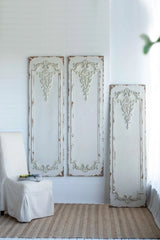 Set Of Large Wooden Rectangle Hanging Panels - Furniture Home Direct