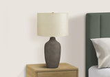 Lighting, Table Lamp, Ceramic, Resin, Contemporary - Gray - Furniture Home Direct