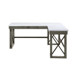 Talmar - Marble Top Weathered Writing Desk With Lift Top - Furniture Home Direct