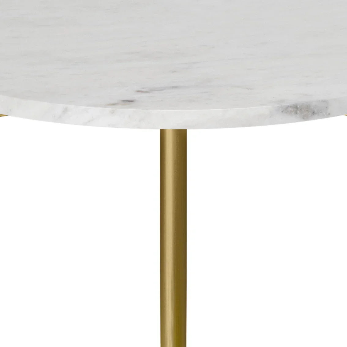 Wagner - Round Marble & Wood Table - Furniture Home Direct