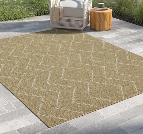 Earth - Indoor / Outdoor Area Rug - Jute / White - Furniture Home Direct