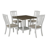 5 Piece DIning Set with Foldable Table - Furniture Home Direct