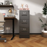 Premium Drawer File Cabinet With Lock, Metal Vertical Design, A4 Legal / Letter Size - Furniture Home Direct