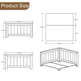 Farmhouse Style Lift Top Coffee Table With Storage And Charging Station - White Wood - Furniture Home Direct