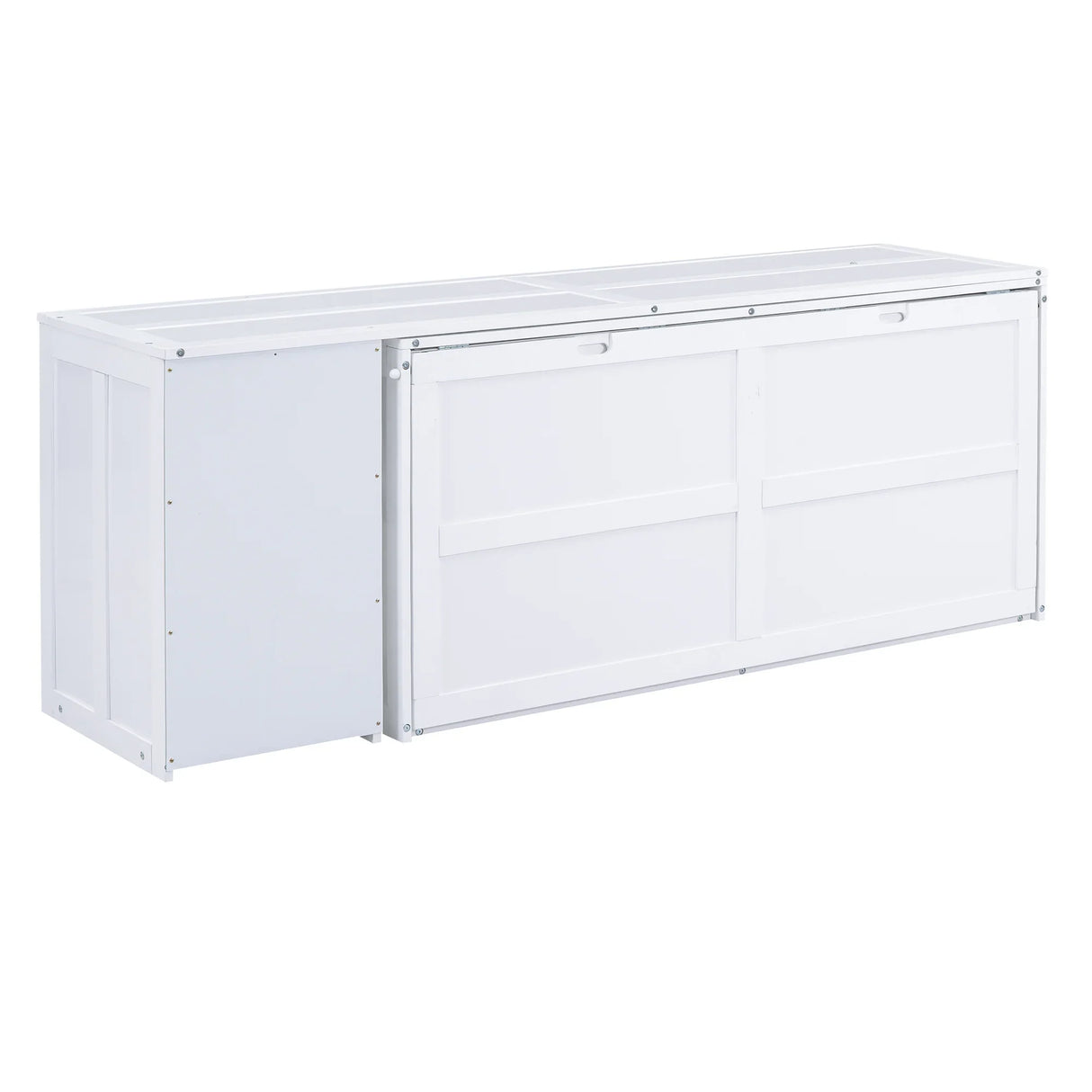 Modern Cabinet Bed With Desk and Storage - Queen Size - Furniture Home Direct
