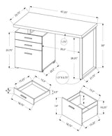 Computer Desk For Home Office, Left, Right Set - Up, Ample Storage Drawers - Furniture Home Direct