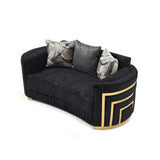 Soledad - Loveseat - Black - Furniture Home Direct