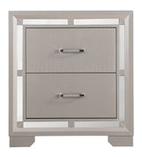 Alana - Nightstand - Silver Champagne - Furniture Home Direct